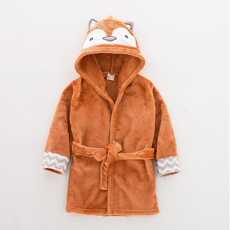 Baby Cartoon Animal Bathrobe - NecessiteeBaby