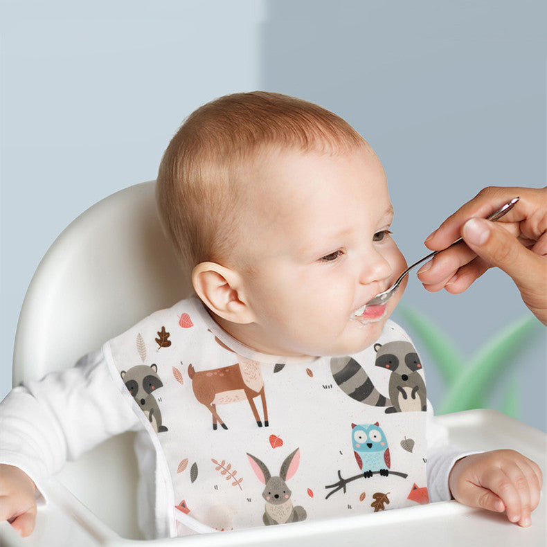 Waterproof Coated Baby Bibs - NecessiteeBaby