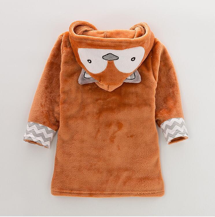Baby Cartoon Animal Bathrobe - NecessiteeBaby