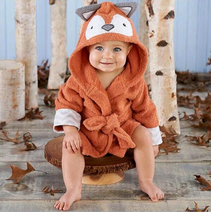 Baby Cartoon Animal Bathrobe - NecessiteeBaby